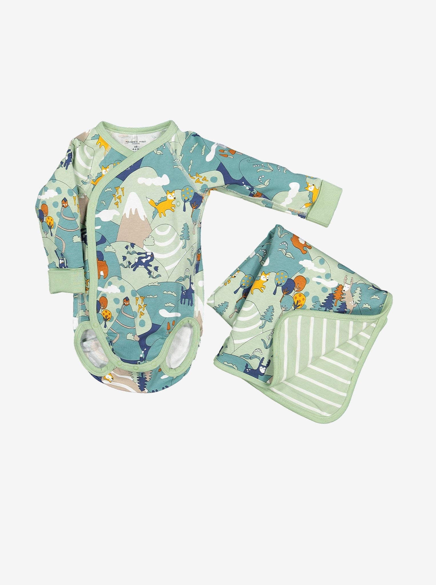 Nordic Forest Wraparound Babygrow