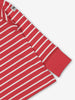 baby top red and white stripes, ethical quality organic cotton polarn o. pyret 